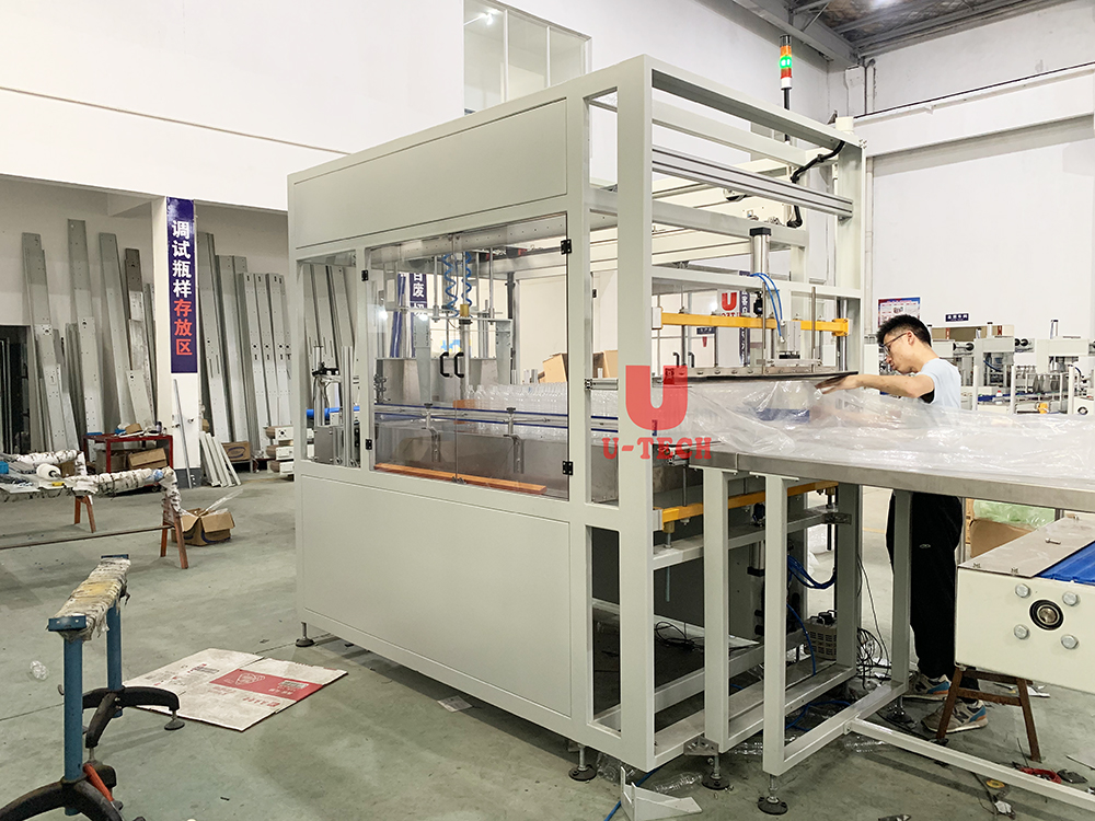Automatic HDPE PVC PP PET Empty Bottle Jerry Can Barrel Bagging Packing Machine