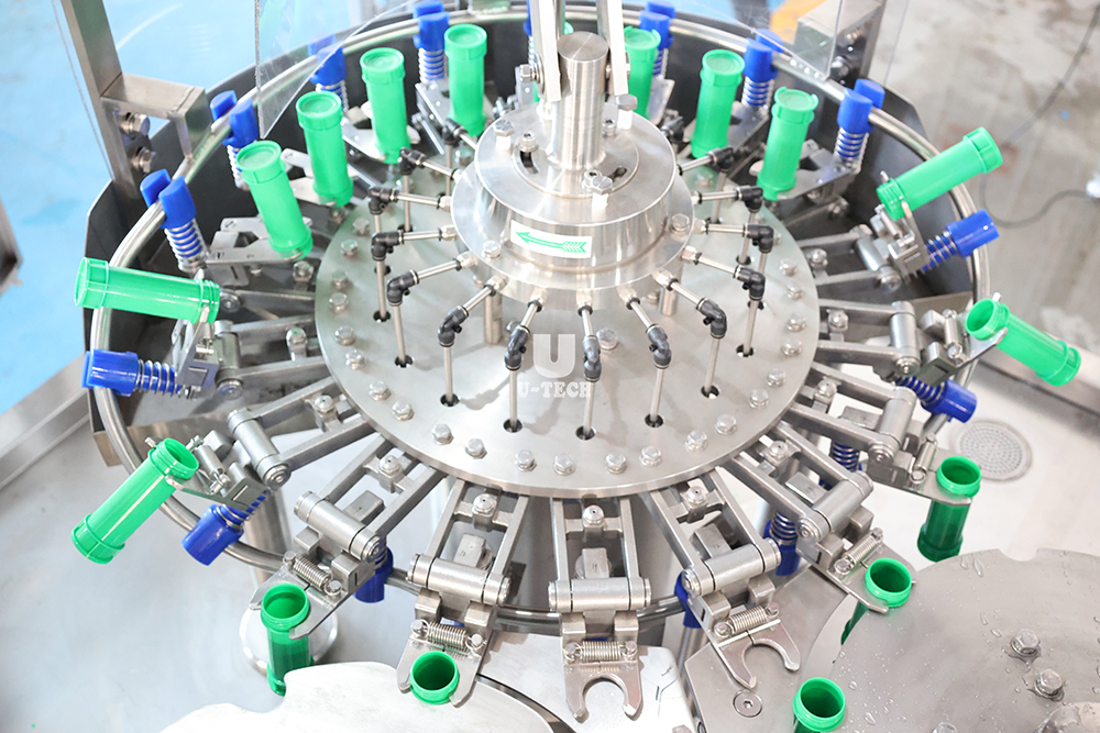 Auto Small Hdpe Bottle Bubble Water Filling Sealing Machinery