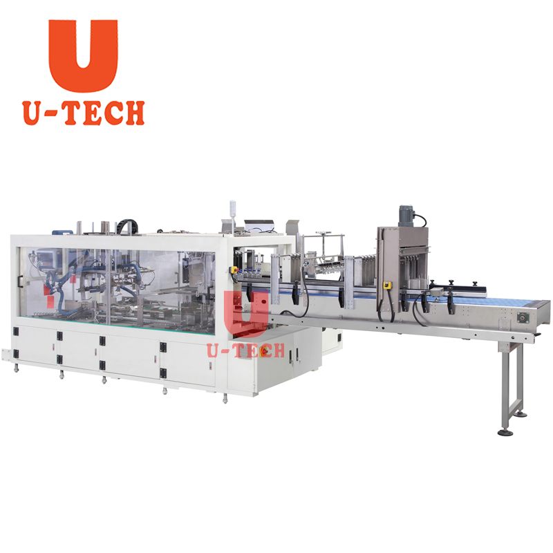 Automatic Plastic PET Beverage Bottle Catron Box Packing One Piece Wrappping Machine Wrap Around Caser