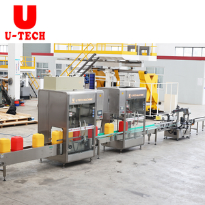 Automatic Linear 25L Chemical Drum Pesticide Anticorrosion Weighting Filling Servo Capping Labeling Machine Line