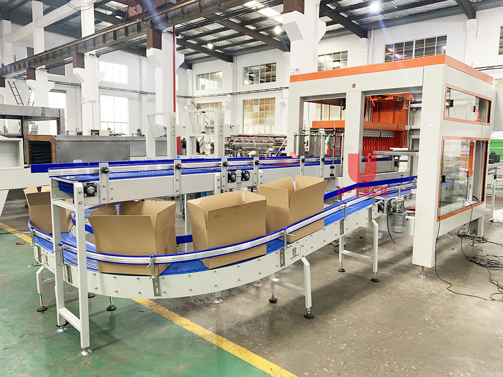 Automatic Top Load New Product Glass Plastic Bottle Case Packer Machine Cartons Packaging Line