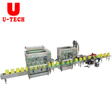 Automatic Linear Type Inner Outer Cap Cooking Edible Food Oil 20L Drum Filling Capping Machine Production Line