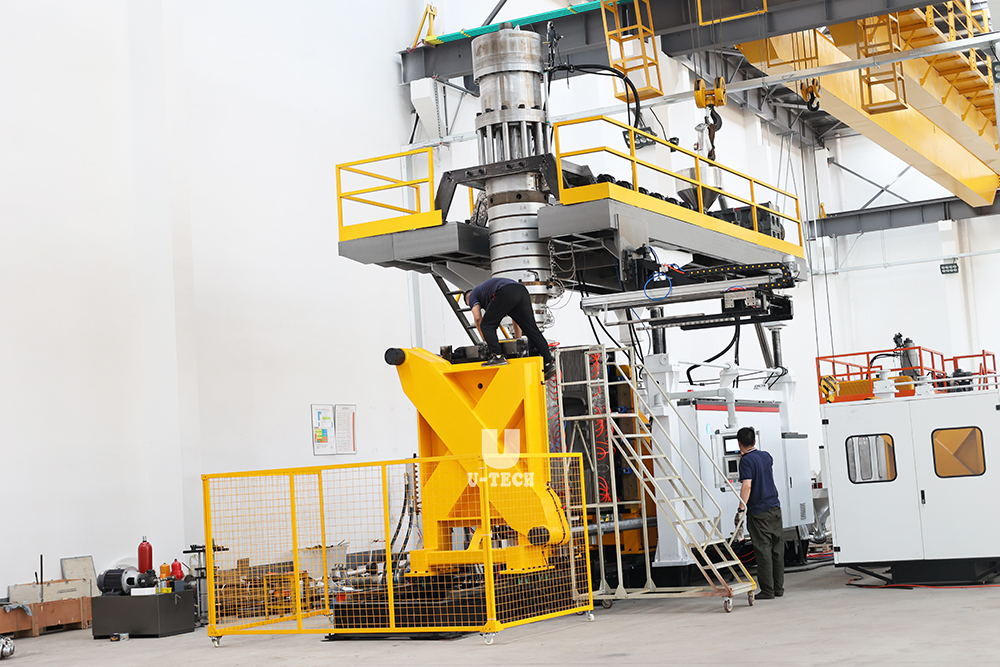 Automatic plastic floating spine board stretcher making blow molding moulding machine