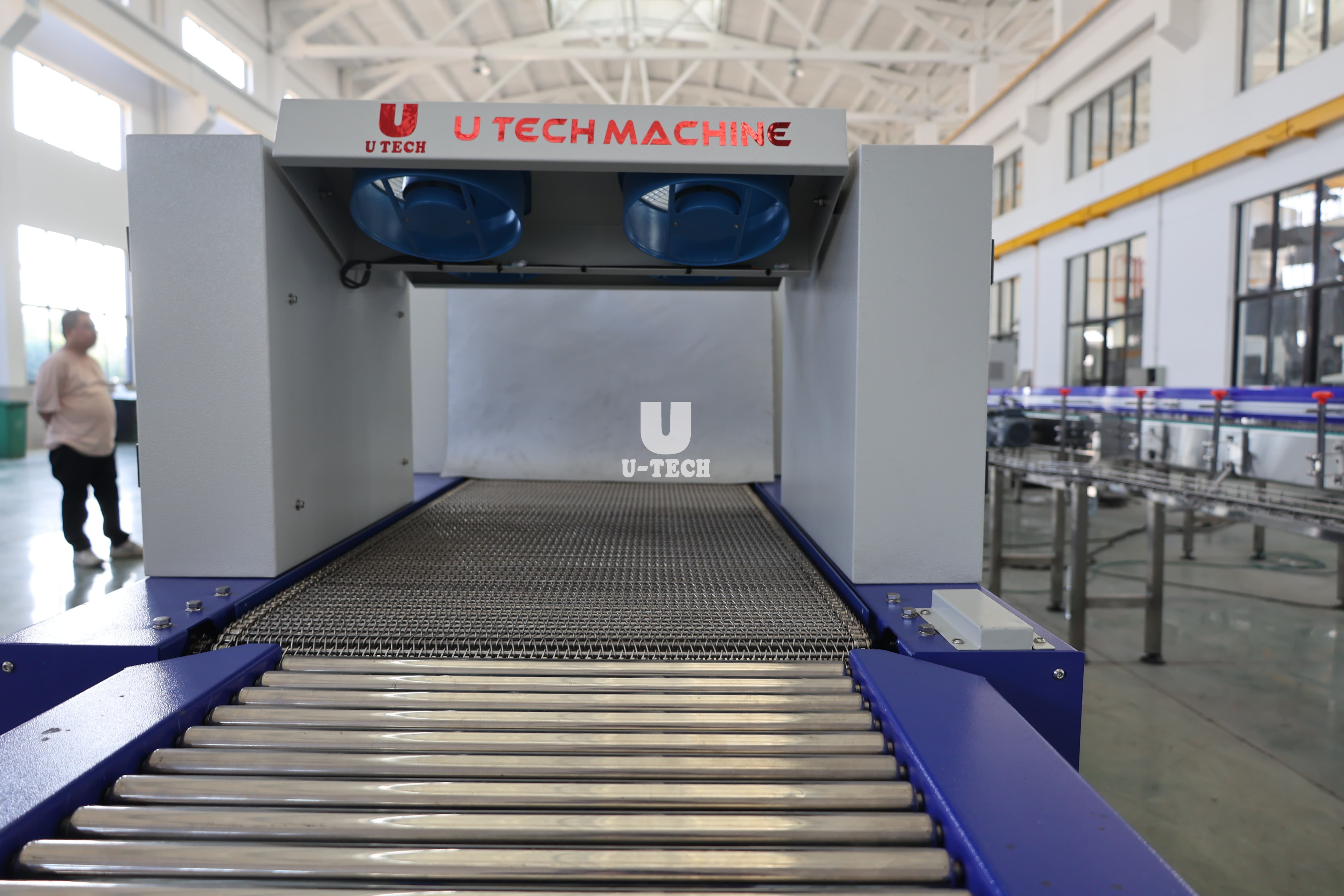 Full Automatic High Speed Beverage Glass Plastic Bottle Heat Shrink Tunnel Shrink Wrapping Packing Machine