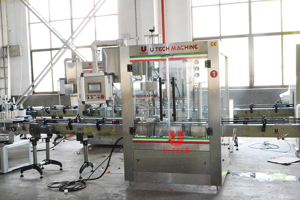 Automatic Disinfectant Cleanser Essence Toilet Detergent Corrosive Liquid Linear Filling Capping Labeling Packing Machine Line