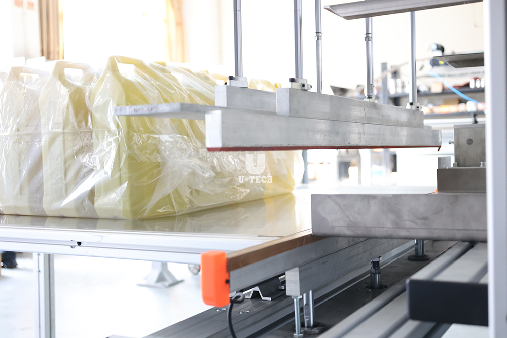 Automatic empty pet bottle plastic jar packing bagging machine