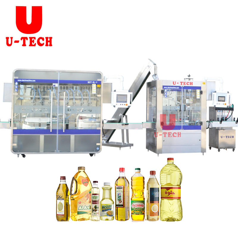 Automatic Cooking Mustard Edible Olive Vegetable Oil Linear Filling Machine