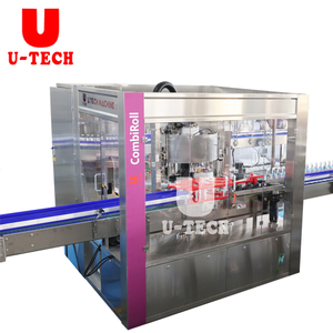 Fully Automatic High Speed Beverage Water PET Glass Bottle Tin Can Bopp Opp Hot Melt Labeling Machine