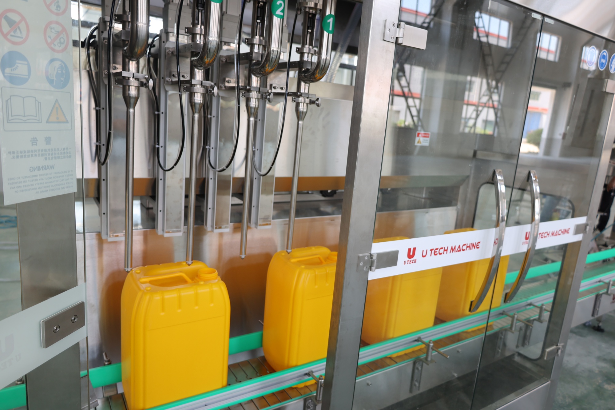 Linear Type 20L Engine Oil Drum Barrel Servo Filling Capping Labeling Machine Production Line