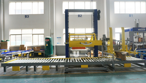 Full Automatic Factory Price High Level Wooden Pallet Conventional Carton Bag Palletizer Machine for Currgated Box