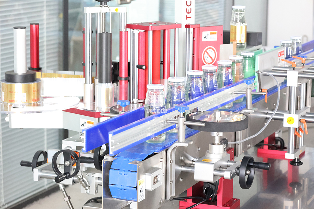 Fully Automatic Electric Pet Flat Glass Square Bottle Jar Can Adhesive Sticker Labeling Machine Factory Price