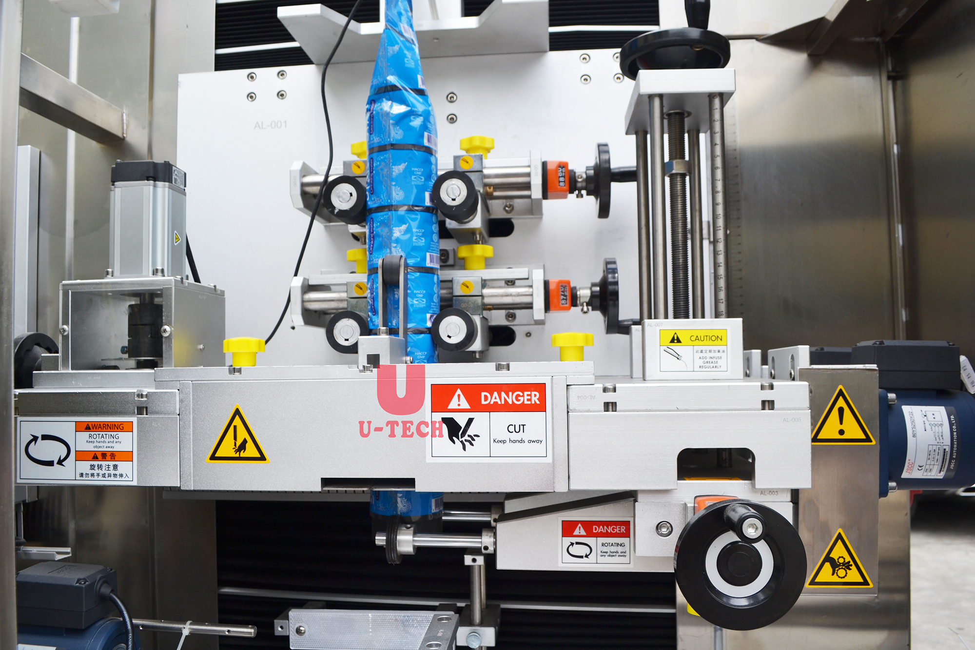 Automatic High-speed Glass Plastic Round Square Bottle Pvc Shrink Double Sides Sleeve Labeling Machine