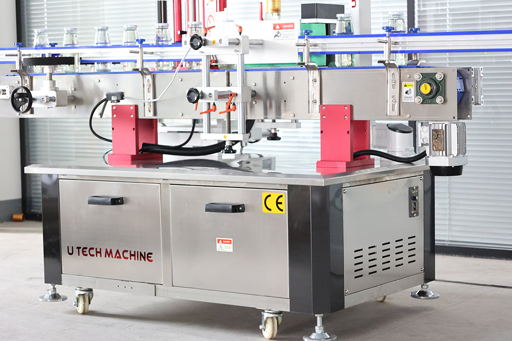 Automatic Beverage Chemical Daily Use Product Small Glass Pet Plastic Bottle Adhesive Labeling Machine