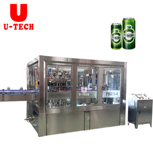 Automatic Carbonated Beverage Energy Soft Drink Aluminum Beer Tin Can Filling Machine