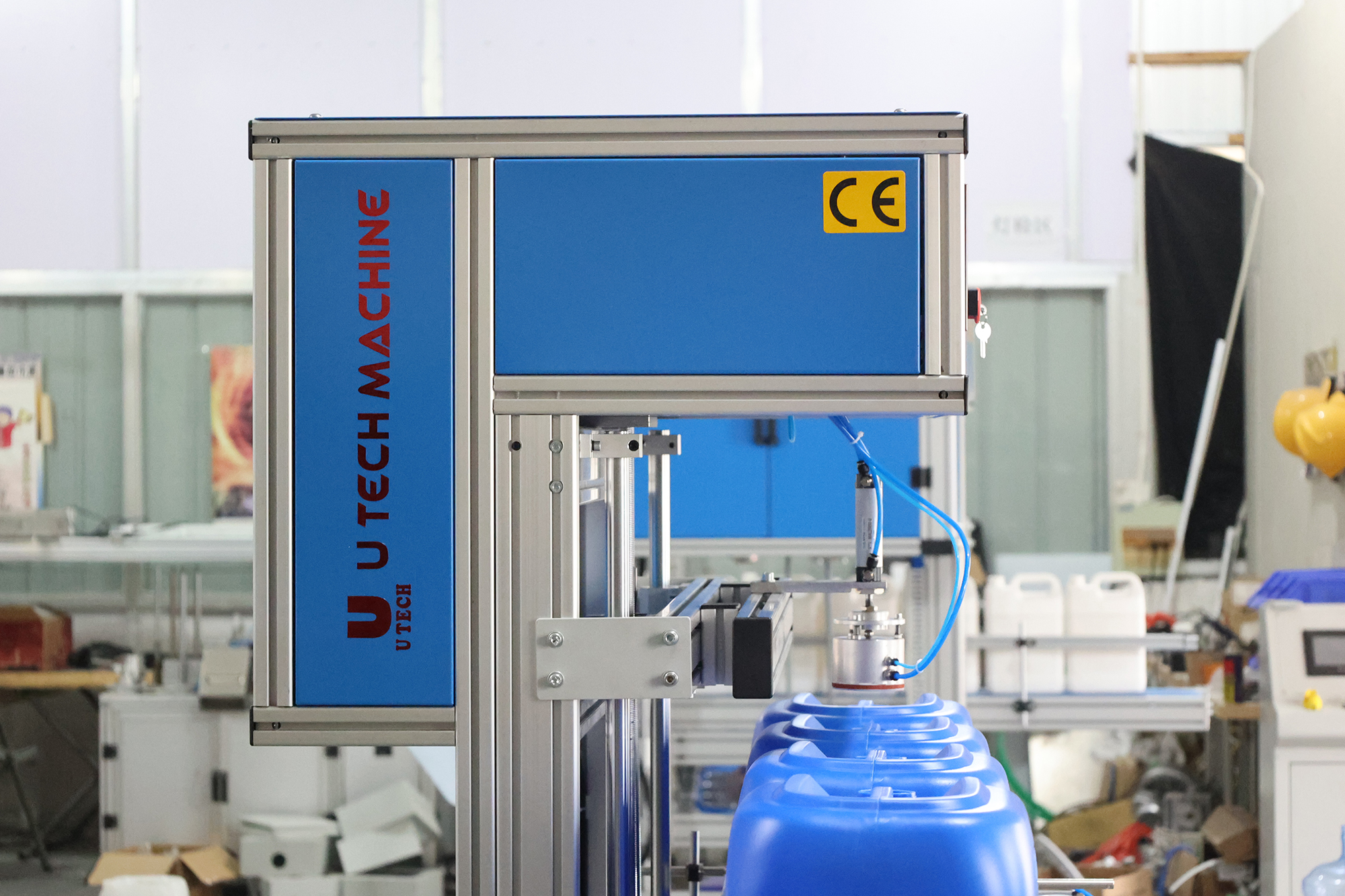 Automatic Big Barrel 10L 5gallon 20L Lube Oi Jerrycan Drum Air Empty Bottle Leak Testing Machine