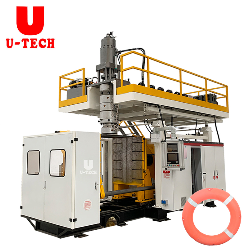 Automatic plastic life ring buoy floating making blow moulding machine