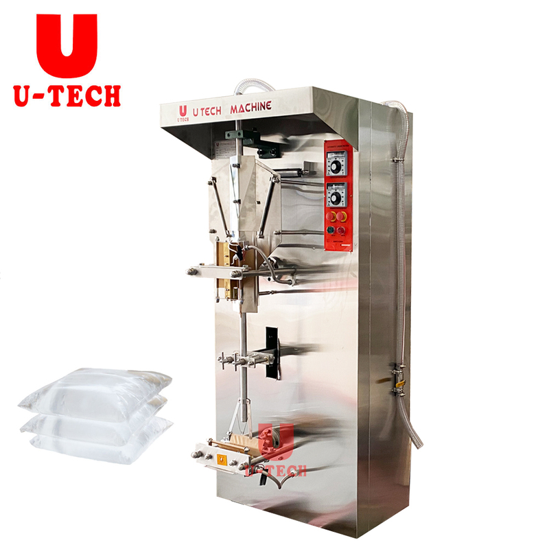 Small Liquid 220v 60hz Plastic Bag Sachet Water Bag Filling Sealing Packaging Machine Production Line Plant