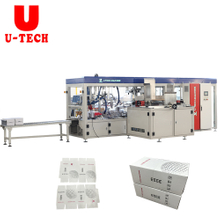 One-Piece Hot Glue PET Plastic Glass Water Bottle Carton Box Case Efficient Paper Case Packer for Packaging Line