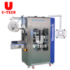 Automatic heating PET glass bottle with steam tunnel sleeve shrink labeling machine