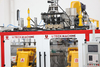 Double stations 5L10L HDPE plastic tank container drum jerrycan extrusion blow moulding machine price