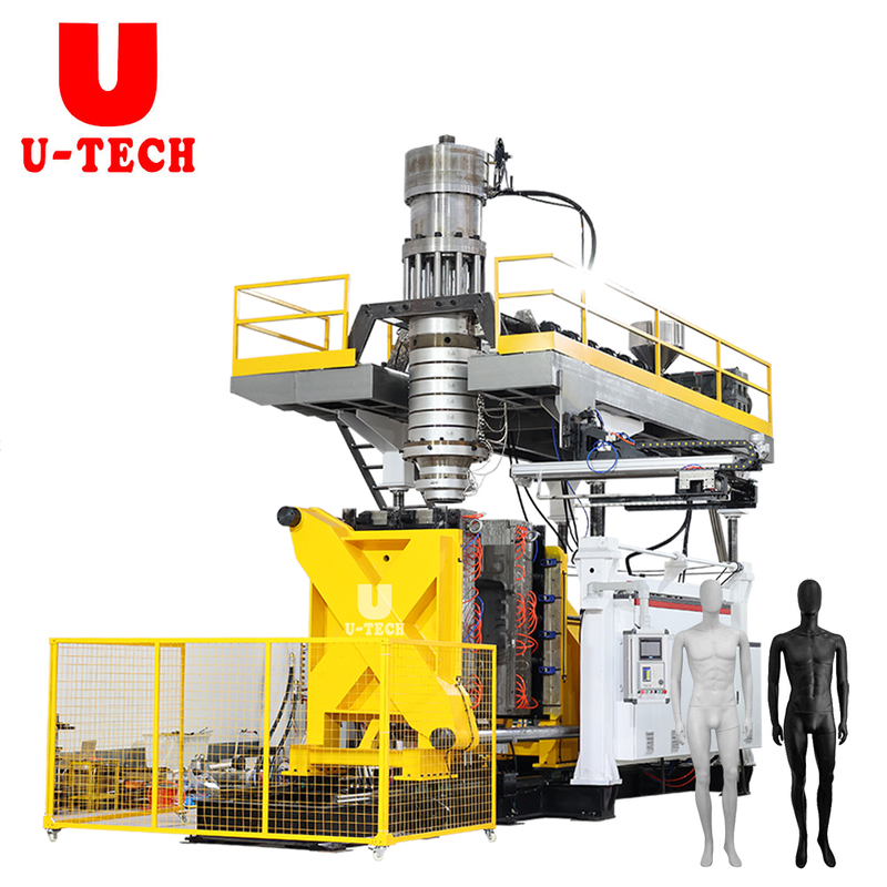 Automatic plastic model body man women mannequin making blow moulding machine