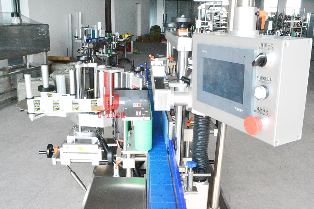 Automatic Low Price Sticker Hexagon Glass Bottle Labeling Machine