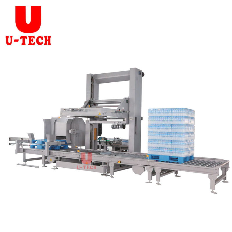Automatic Aerosol Food Tin Can Stacking Packaging Palletizer Carton Box Palletizing Machine Line