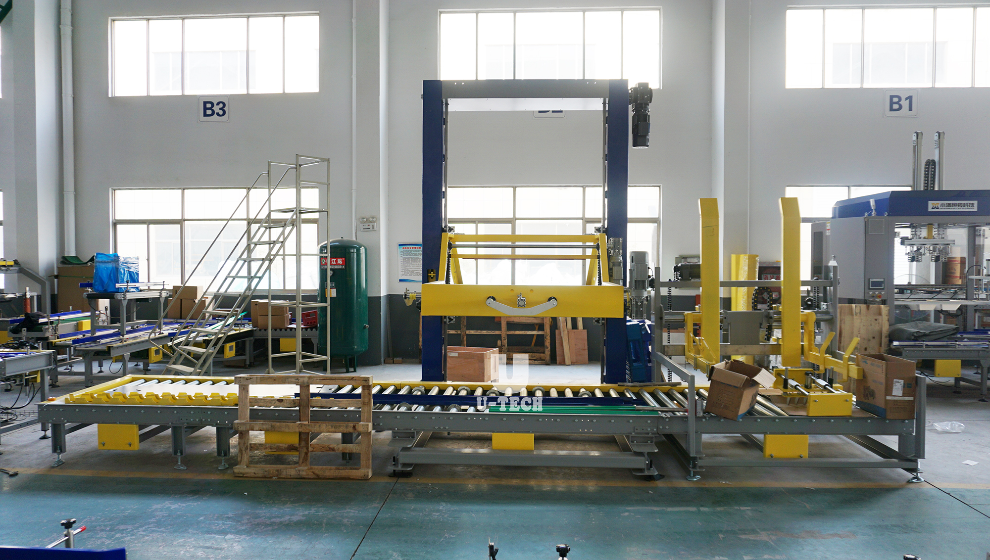 China Full Automatic Servo Control Case Carton Box Palletizer Plant Stack Carton Pallet Packing Machine