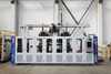 2 Cavities 3L 5L Jerrycan Liquid Laundry Detergent Chemical Bottle Double Station Extrusion Blow Moulding Machine