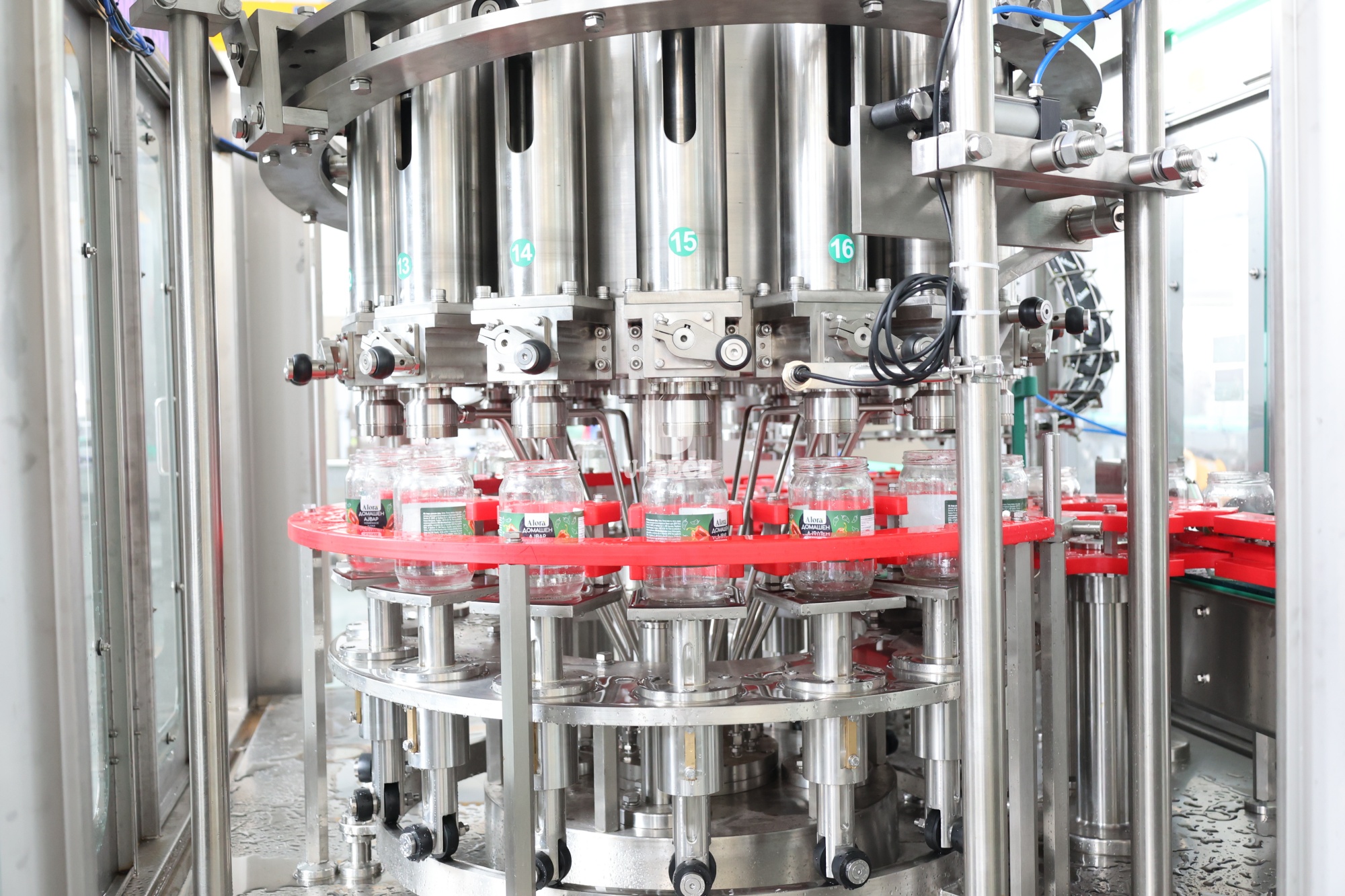 High Speed Rotary Chili Sauce Jam Tomato Paste Piston Sauce Filling Machine