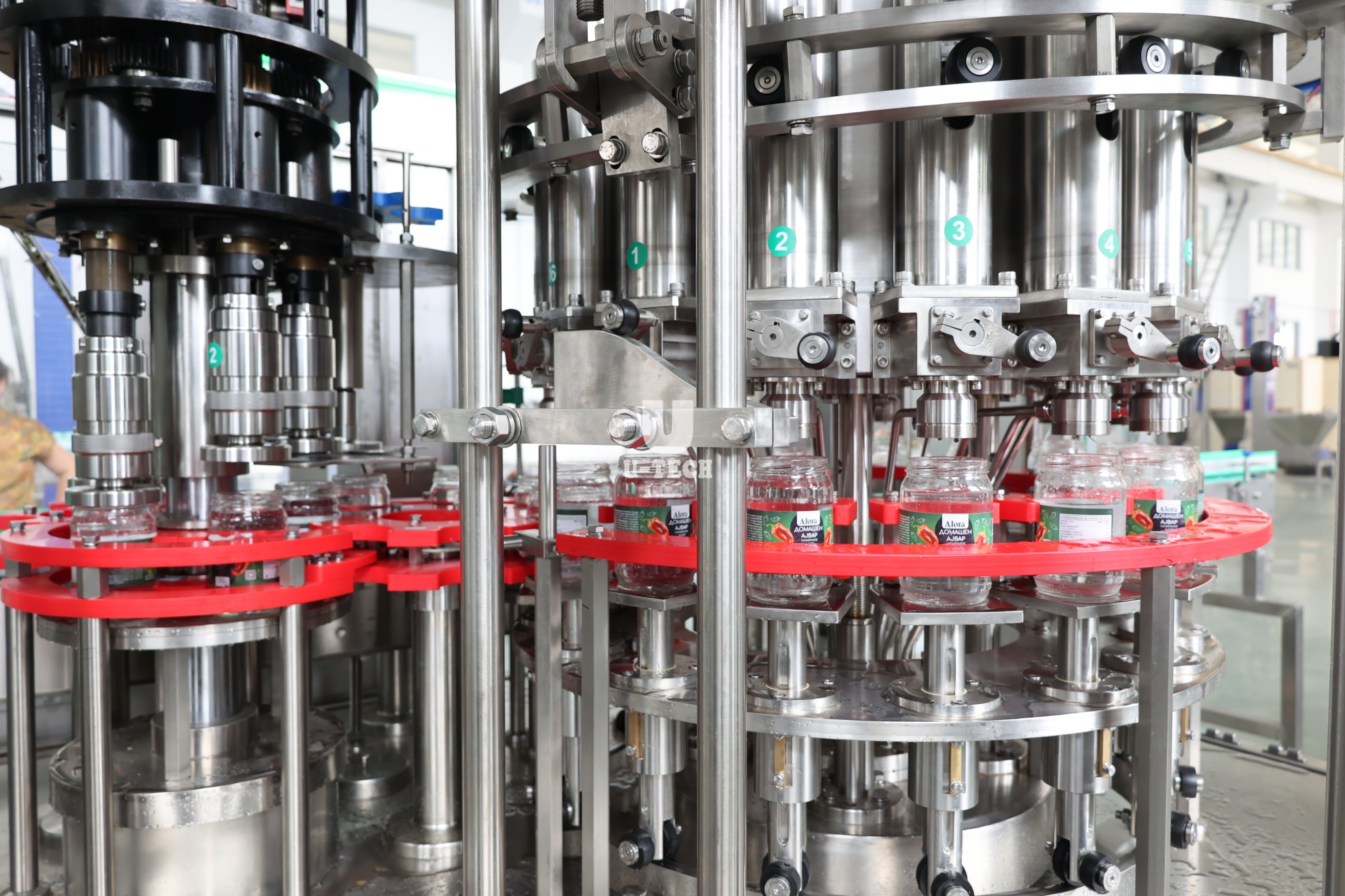 High Speed Rotary Chili Sauce Jam Tomato Paste Piston Sauce Filling Machine