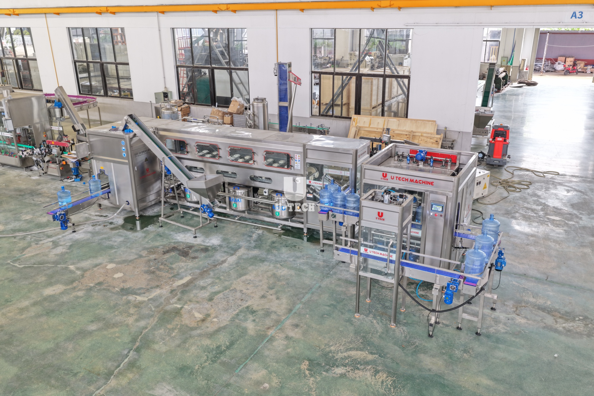 Dominica 300BPH 5 Gallon Water Filling Machine